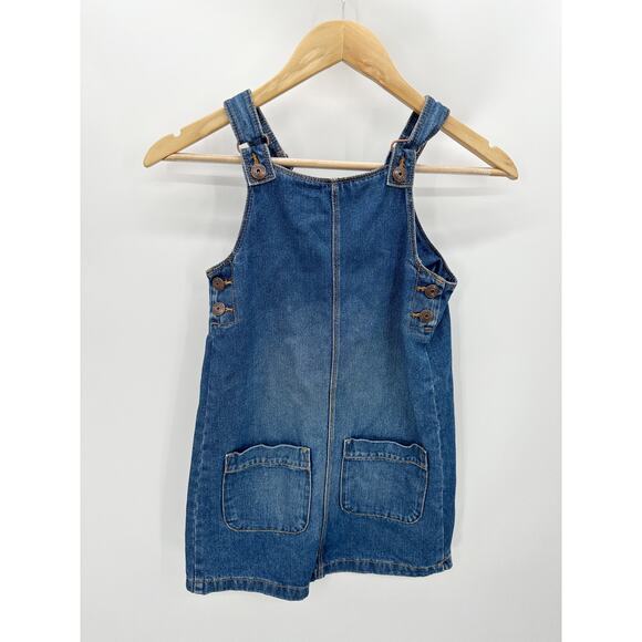 OshKosh B'Gosh Dress Girl's 10 Blue Medium Wash Denim 100% Cotton Overalls - Picture 8 of 8